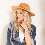 Ranch Wide Brim Hat: Camel