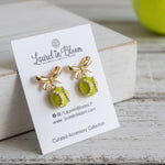 Hadley Tennis & Gold Bows Earrings