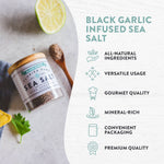 2.3oz Black Garlic Infused Sea Salt