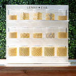 Lenny & Eva - Gold Beaded Bracelet: Duo Textured