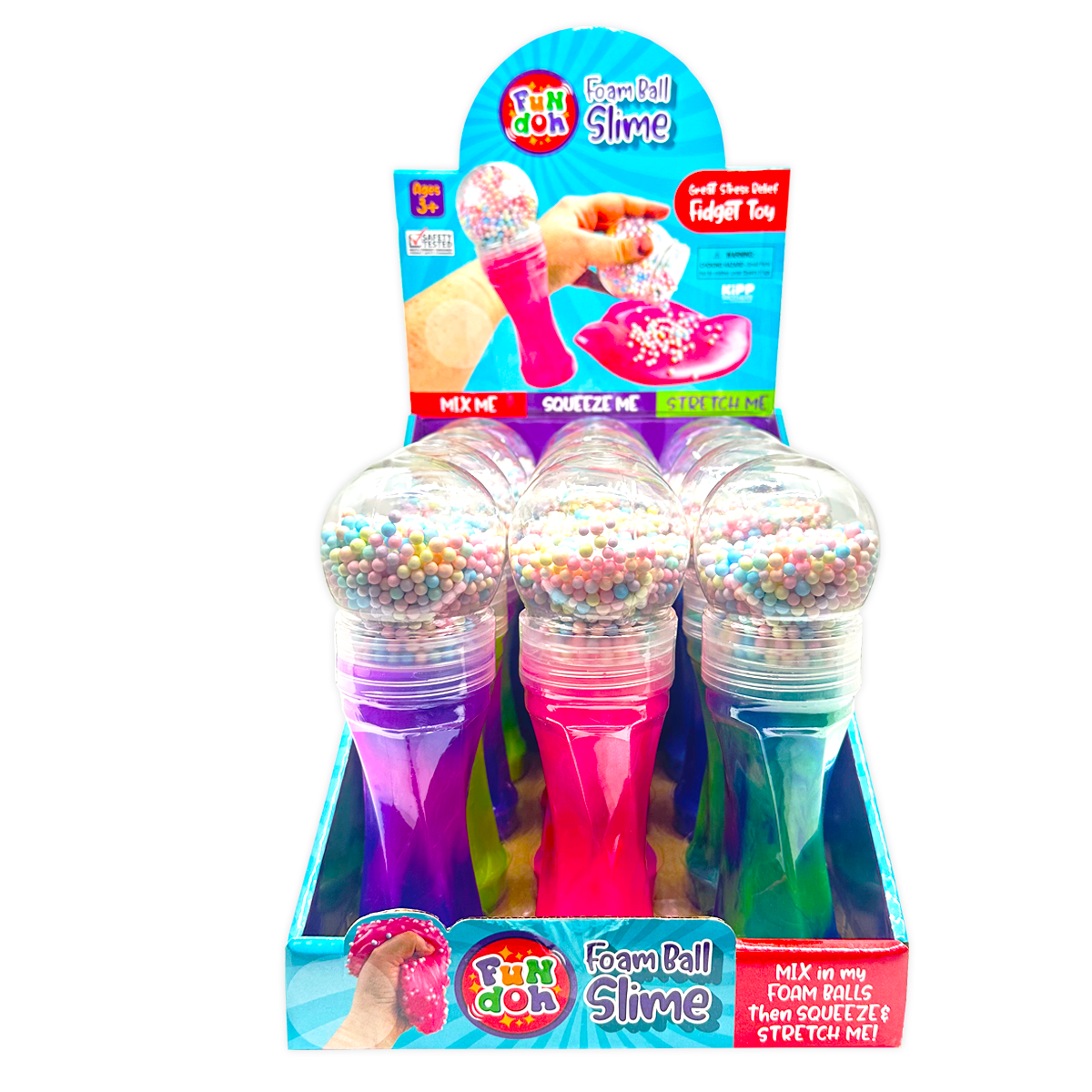 Fun Doh Fidget Foam Ball Slime Toy