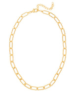 Sorrelli 10K Gold Plated Chunky Paperclip Tennis Necklace, 16-20in: Metallic