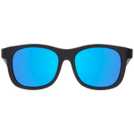 Jet Black Polarized Navigator | Cobalt Mirrored Lens: Ages 3-5