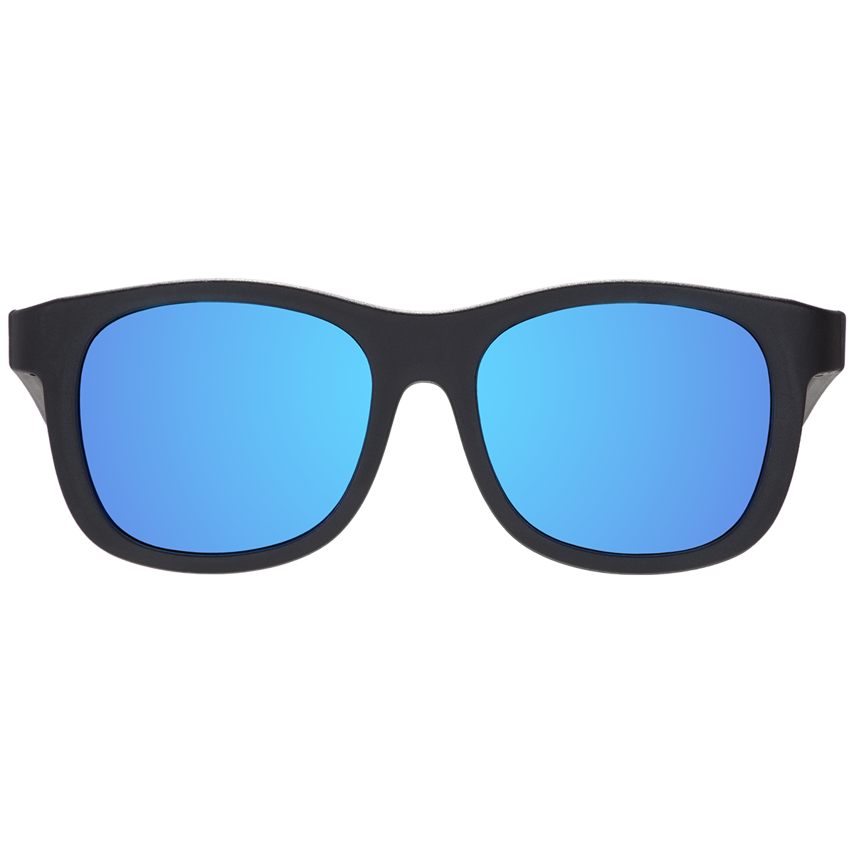 Jet Black Polarized Navigator | Cobalt Mirrored Lens: Ages 3-5