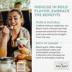 2.3oz Black Garlic Infused Sea Salt