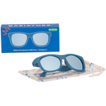 Midnight Blue Polarized Kid Sunglasses with Mirrored Lens: Ages 3-5