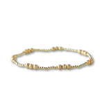 Lenny & Eva - Gold Beaded Bracelet: Uno Smooth