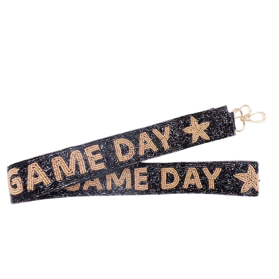 Game Day Gold/Black Beaded Strap