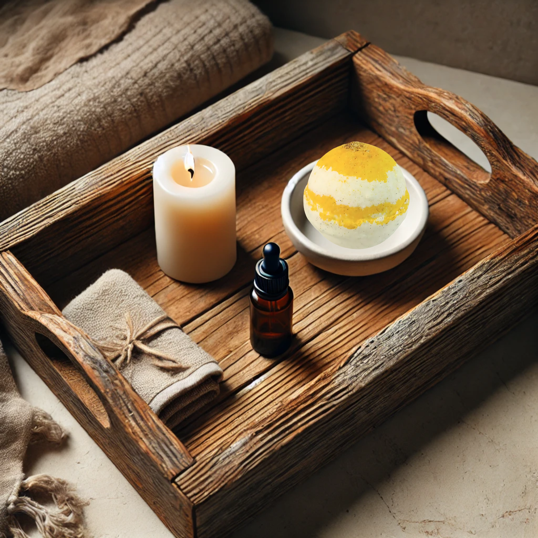 Turmeric Bath Bomb | Glow Soak For Brightening Skin