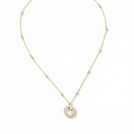 Cushion-Cut Pendant Necklace - NDS50BGCRY: Clear