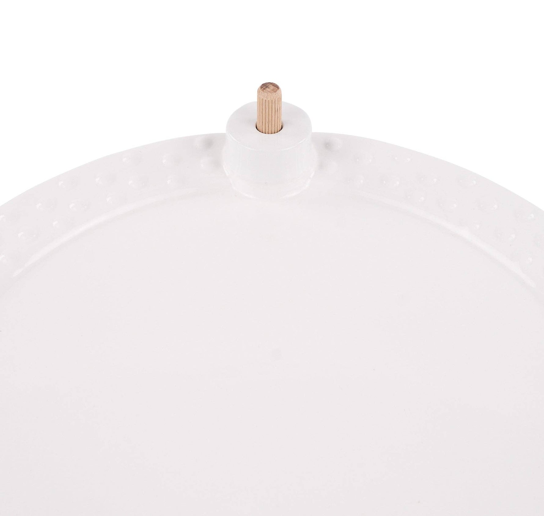White Round Platter