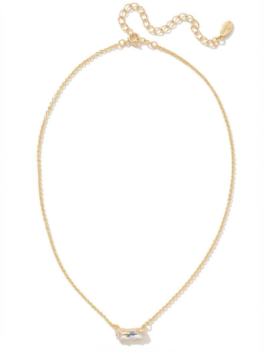 Bindi Pendant Necklace - NFL13BGCRY: Clear