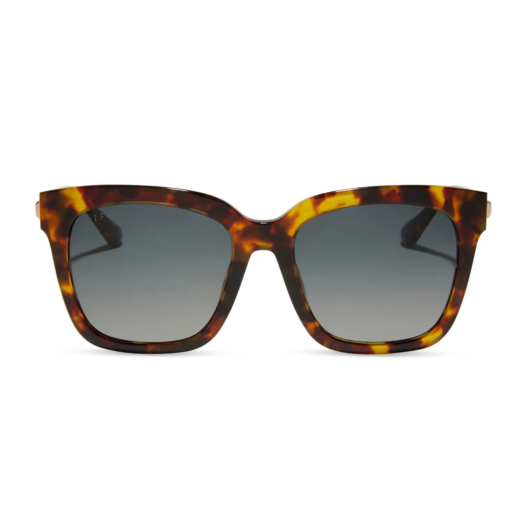 DIFF bella - amber tortoise + steel gradient + polorized