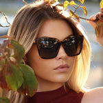 DIFF bella - amber tortoise + steel gradient + polorized