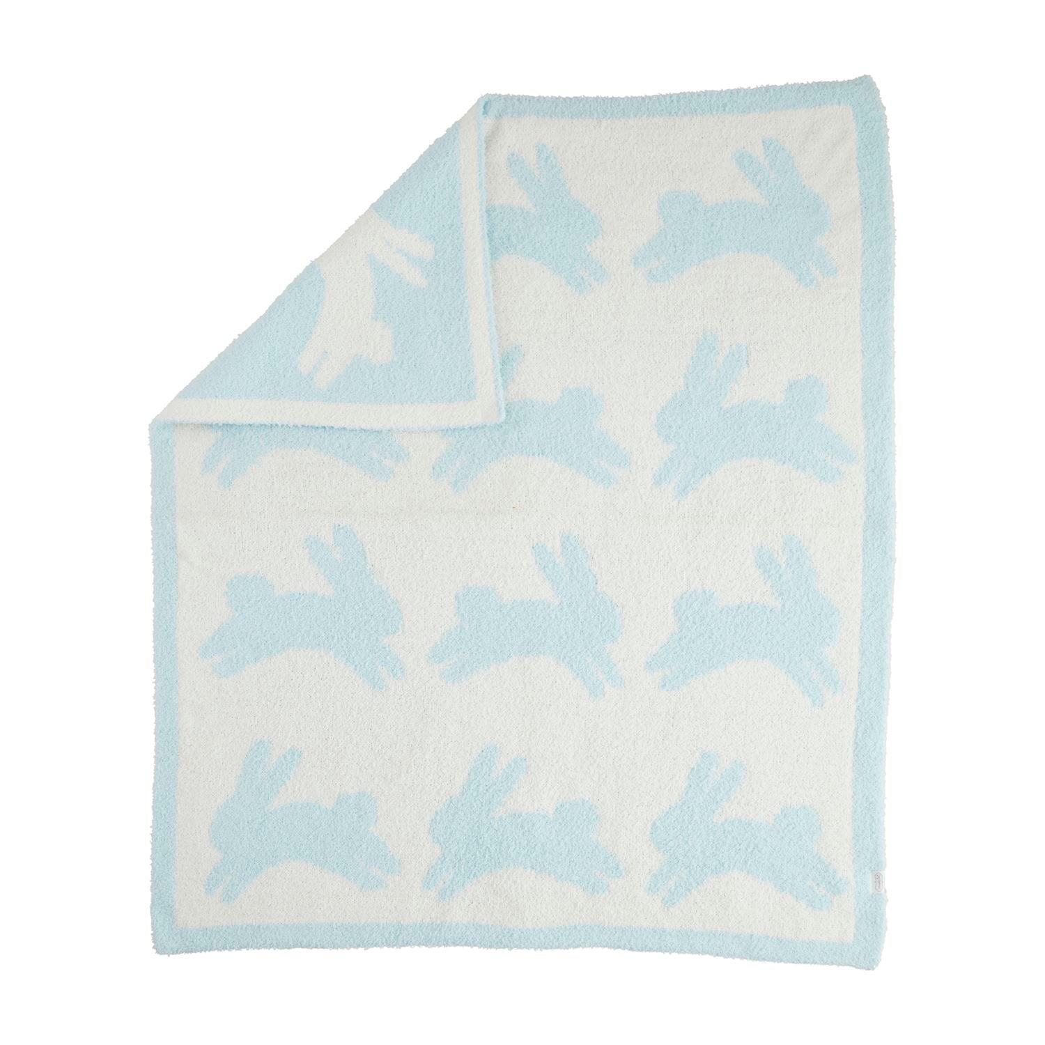MUD PIE Blue Bunny Blanket