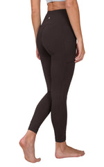 90 Degree by Reflex - Women's Side Pocket Ankle Leggings: Black