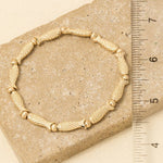 Gold Fish And Ball Bead Elastic Bracelet