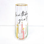 Birthday Girl Stemless Champagne Glass