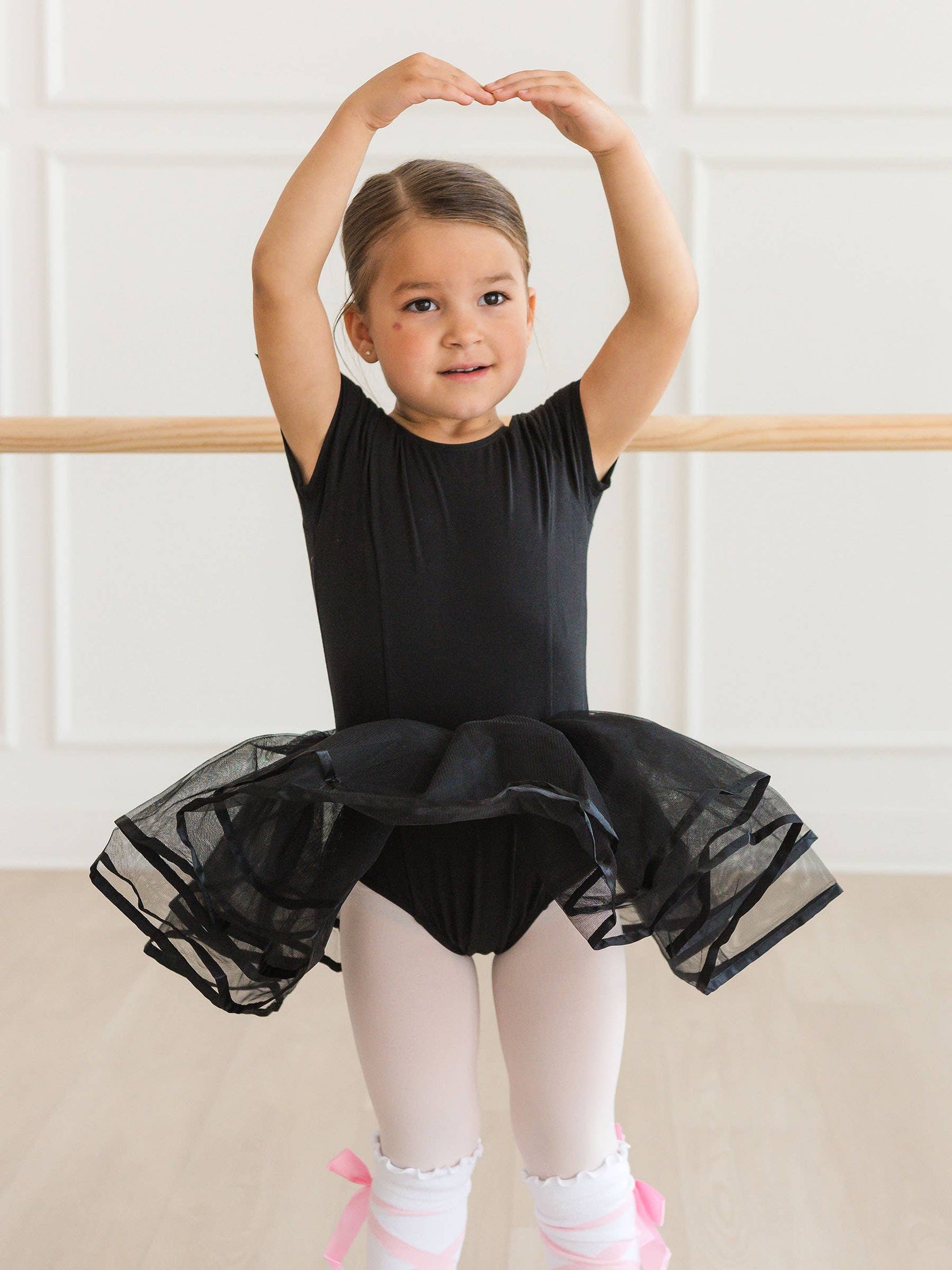 Girls Black Signature Tutu Ballet Dance Leotard: Black / 2T