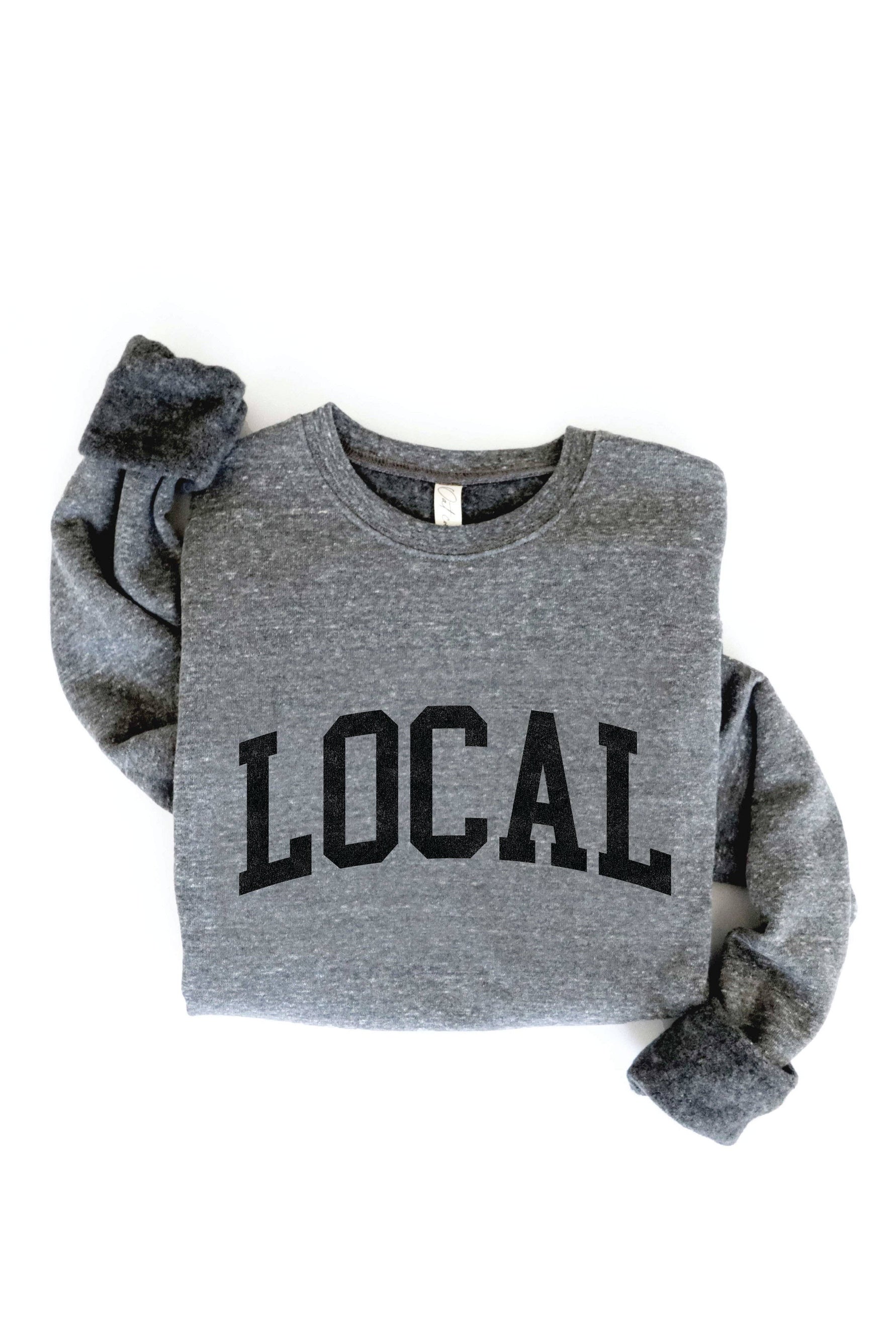 LOCAL graphic sweatshirt: VINTAGE WHITE LONG SLEEVE / S