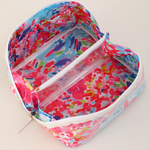 Waterproof Cosmetic Case PVC Make up Bag Bloom Abroad