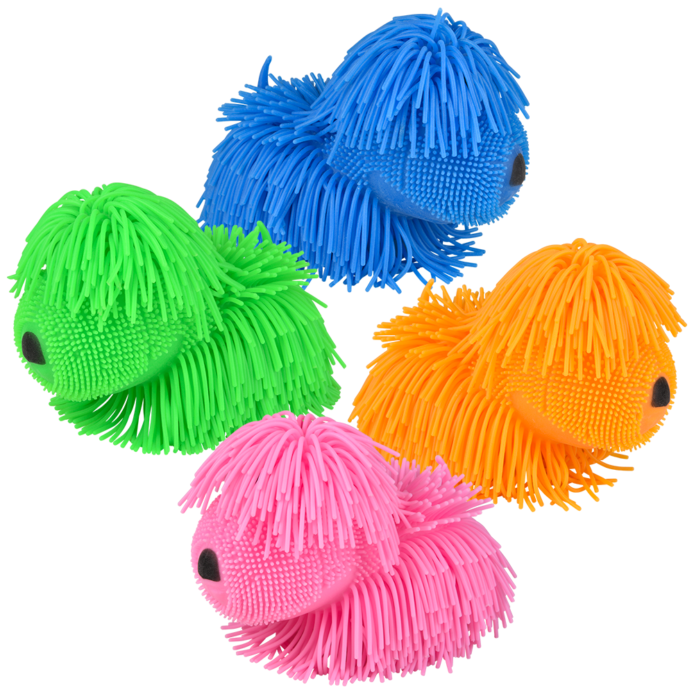 7" SHAGGY PUFFER DOG