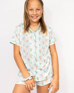 Girl's Love Blooms Here Sleep Shorts Set   White/Multi   Set of 3   -Asst.: Small (6-7)