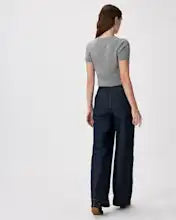 EMERALD COLLECTION "Florida" Mongolian Cashmere Short Sleeve in Grey - Size L