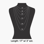 Triple Layered Chain Pave Cross Pendant Necklace