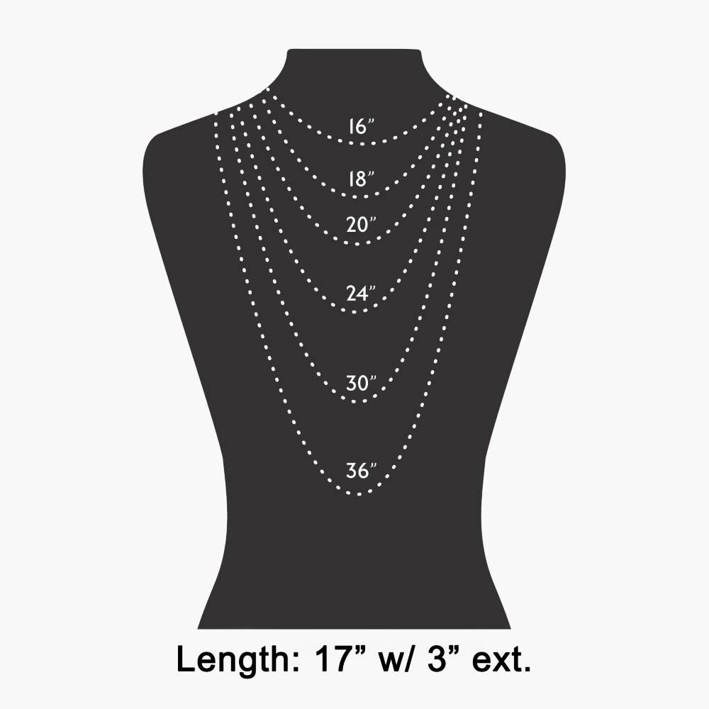 Triple Layered Chain Pave Cross Pendant Necklace
