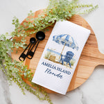 Kitchen Towel Fort Walton Beach Florida Umbrella Beach