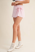 Wrap Tie Skort: Hot Pink / S
