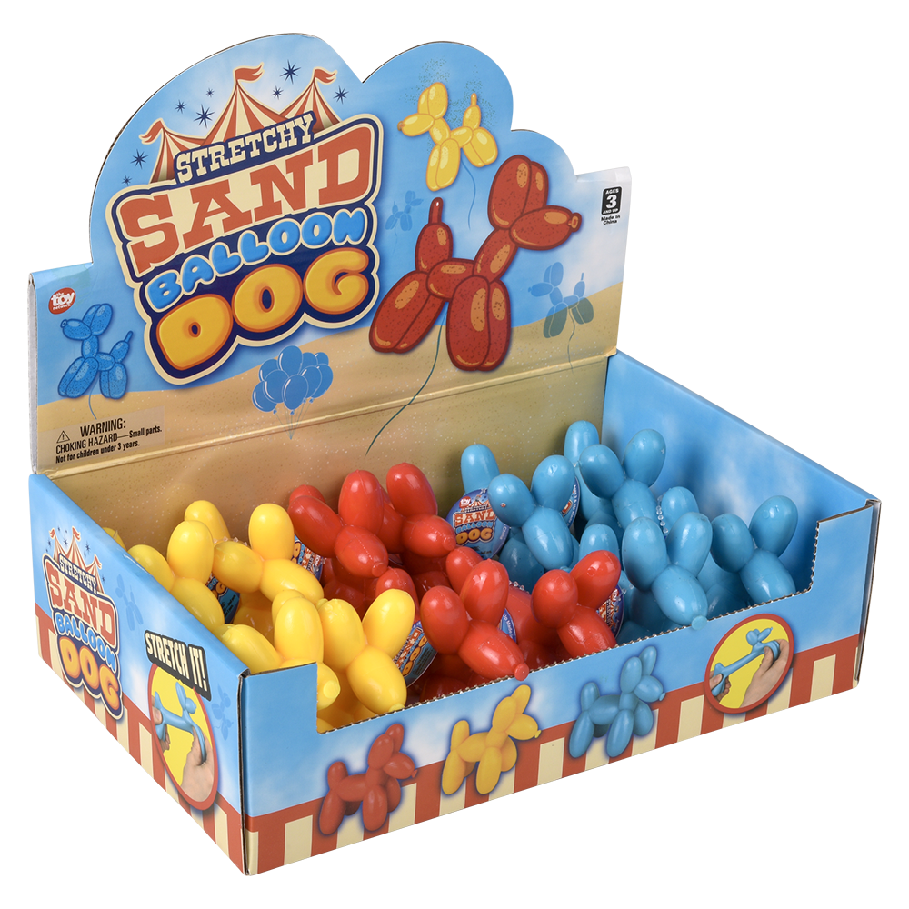 3.5" STRETCHY AND SAND BALLOON DOG