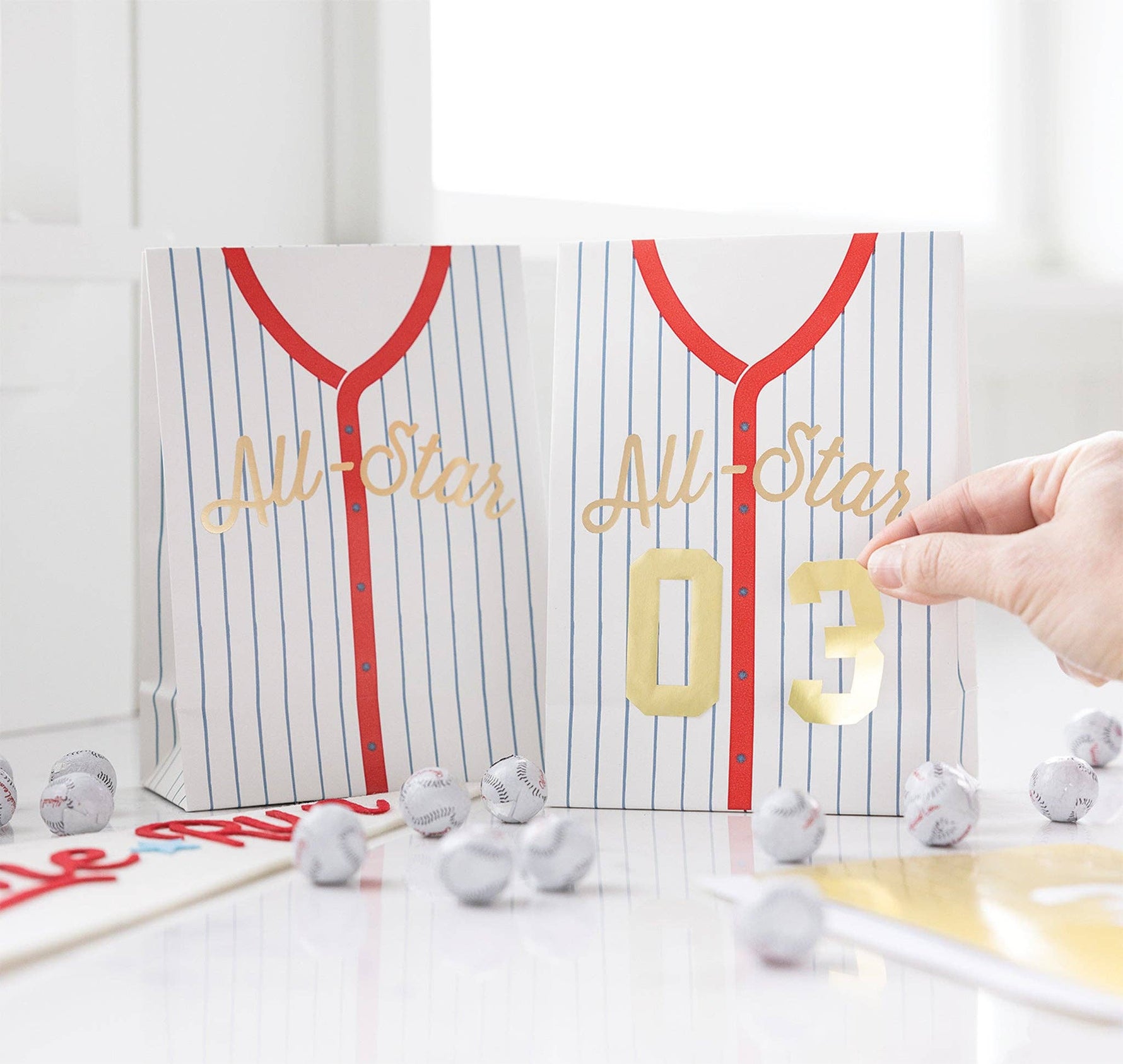 BAS1008 - Baseball Jersey Treat Bags