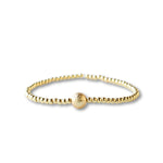 Lenny & Eva - Gold Beaded Bracelet: Uno Smooth
