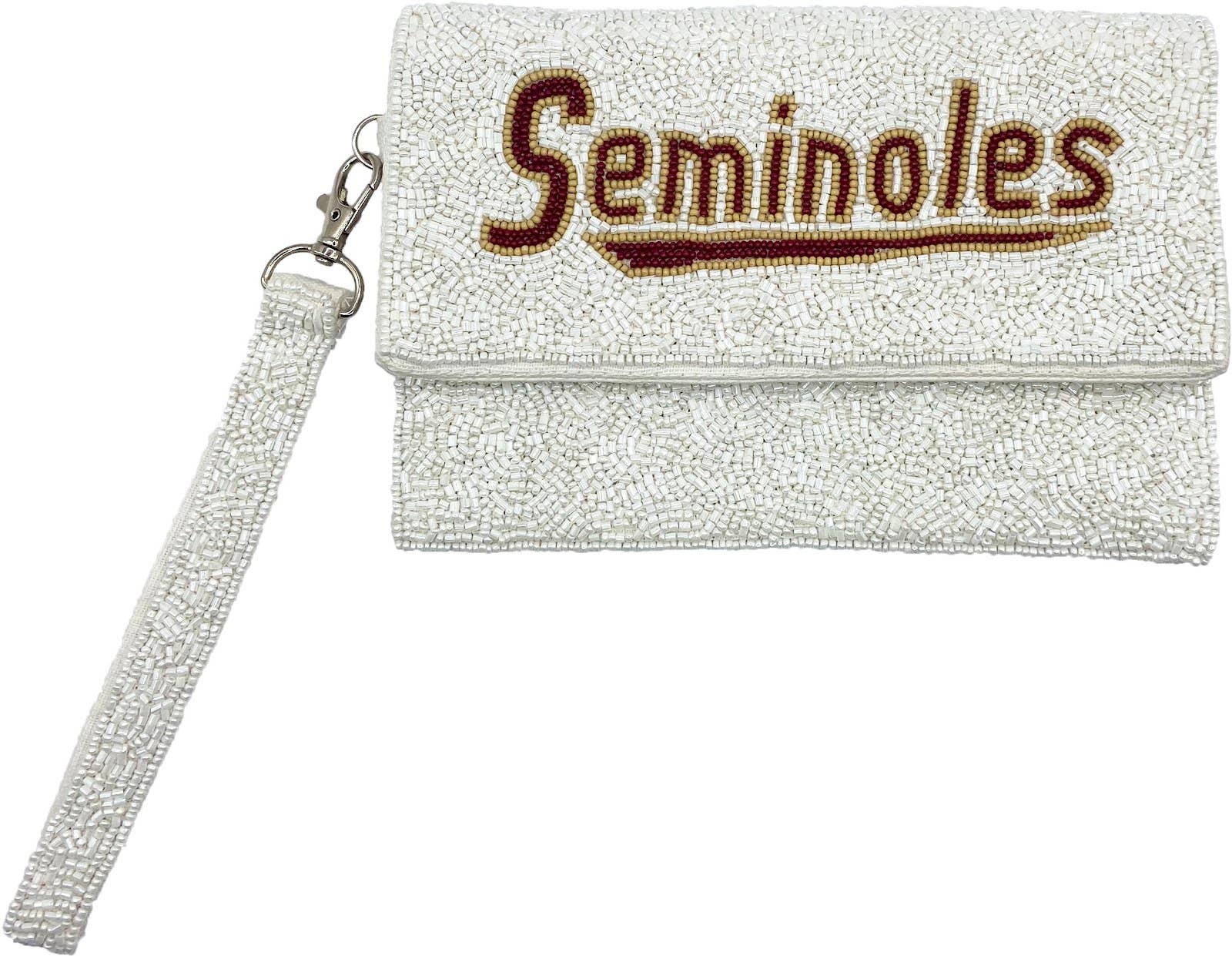 SEMINOLES BEADED WRISTLET POUCH