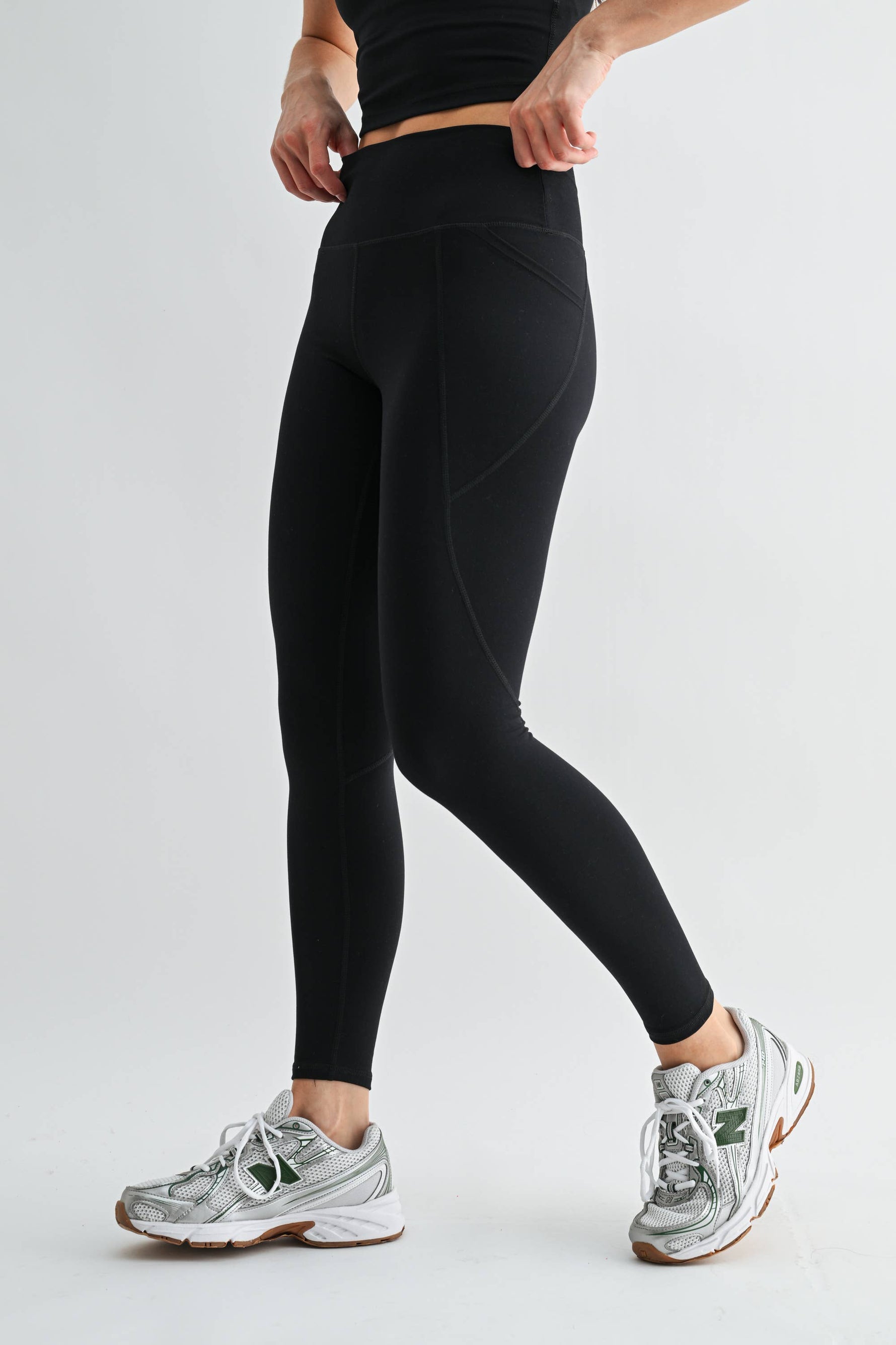 Venice Cloud Light Sculpt High-Waisted Leggings: Black