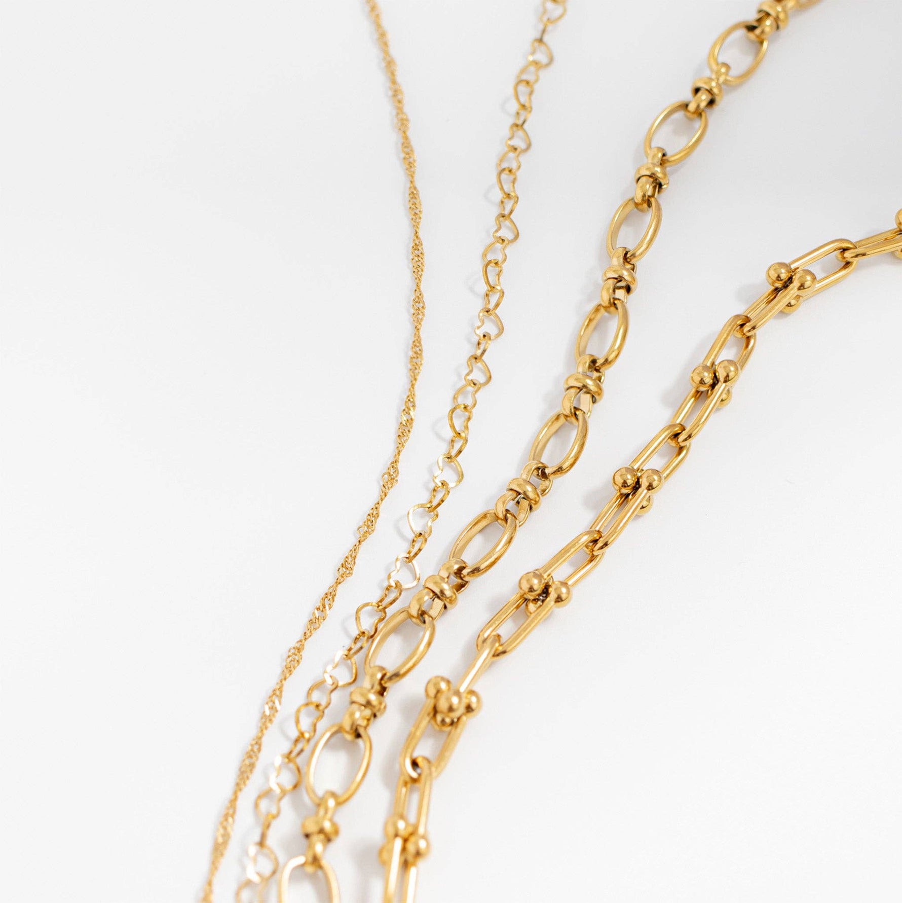 18K Gold PVD Statement Chain Necklace: Gold