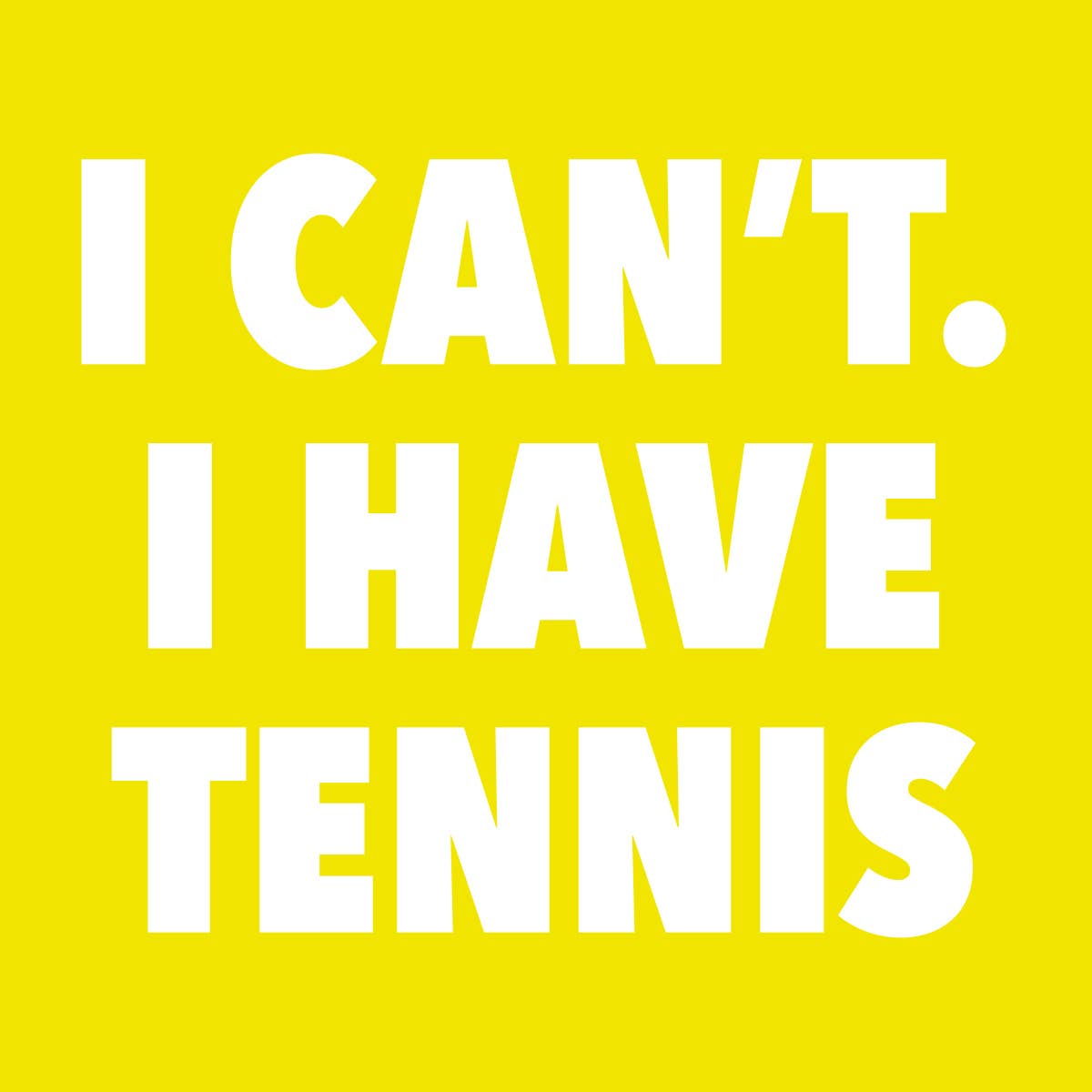 Funny Tennis Cocktail Napkins | I Have Tennis