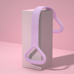 Shoulder Toning Stretch Strap with Thickened Silicone: Pink / One Size
