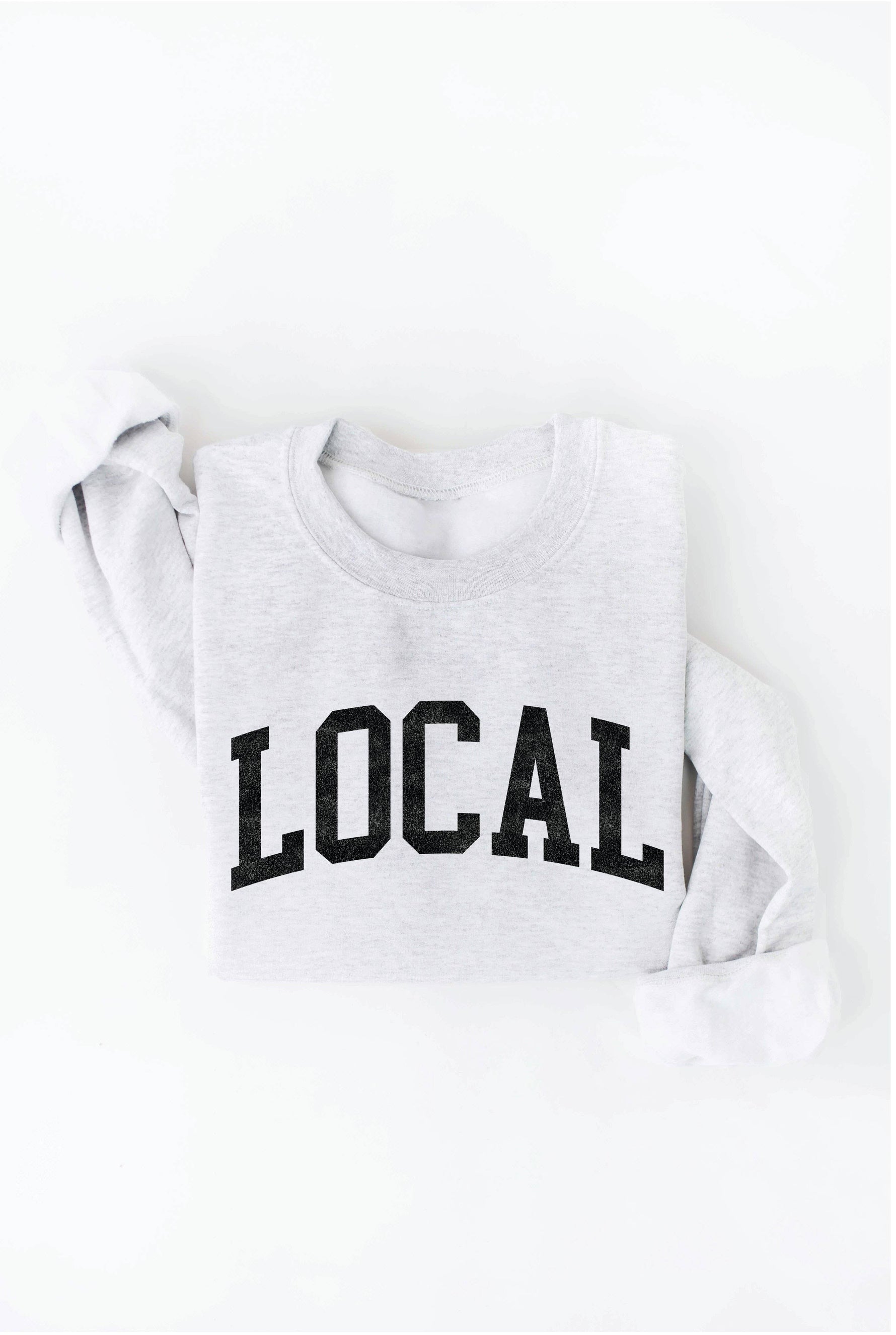 LOCAL graphic sweatshirt: TAN / M