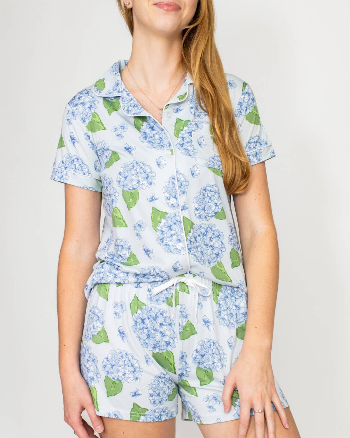 Hydrangea Sleep Shorts   Illusion/Blue/Green   -Asst.: Medium