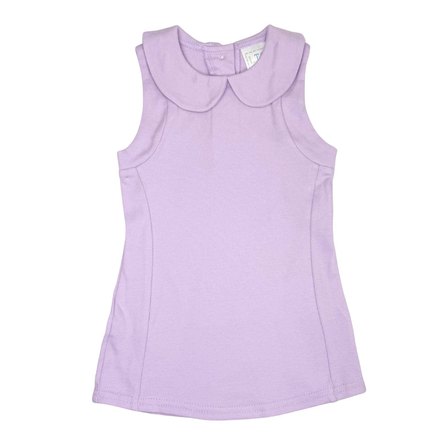 (Sizing Updated) Girls Peter Pan Collar Tennis Dress: Light pink / 2t
