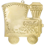 Gold Train Custom Vintage Ornament