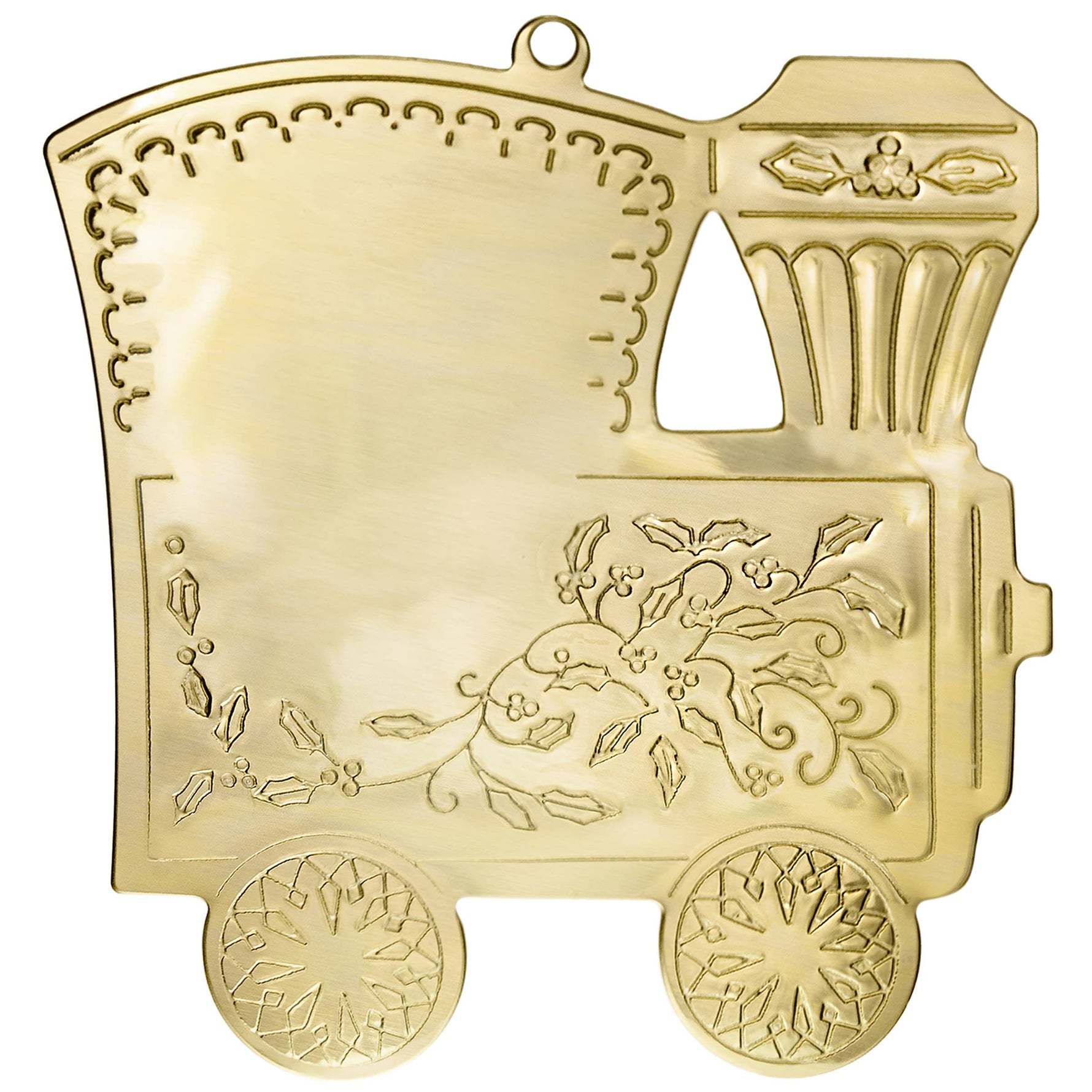 Gold Train Custom Vintage Ornament