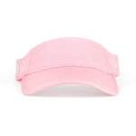 Country Club Visor: Pink With Crossed Racquets White
