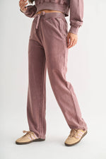 Highland Jacquard Lounge Pant: ROSE TAUPE