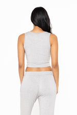 Lounge Terry Tank Top: HEATHER GREY