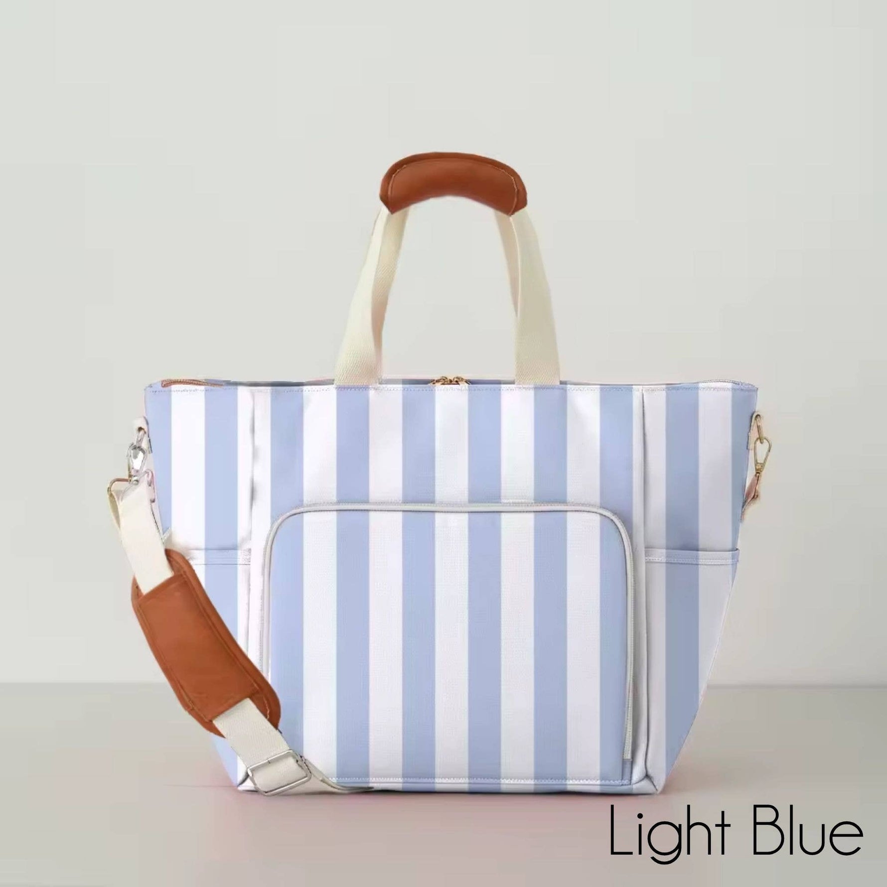 Monogrammable Blank Cooler Tote Bag: Orange