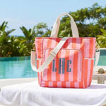 Monogrammable Blank Cooler Tote Bag: Orange